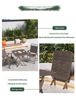 Ensemble table et chaises pliantes portables modernes pour l'extérieur avec structure métallique pour les stands de plage et les marchés nocturnes