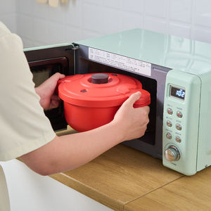 Vente chaude 2.3L En Plastique Micro-ondes Viande <span class=keywords><strong>Riz</strong></span> Pâtes Légumes Vapeur Pot Micro-ondes Pression Cookermicrowave Bacon Cooker - Product Image 1