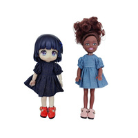 Tenue de poupée OB11 Série Fantasy, style occidental, rayée, à manches bouffantes, en tissu, échelle 1/12, pour poupées de 14 ans, légèrement ludique