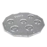ACC Juif Hébreu Judaica Cadeau Assiette De Pâque Lucite Seder Assiette Acrylique Seder Plaques pour Pâque Hexagone