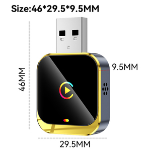 2 in 1 Carplay Dongle Gilded frame portable <b>Plug</b> & play carplay wireless Carplay Android Auto for Car - Product Image 6