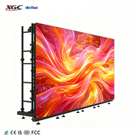 Écran LED en aluminium moulé sous pression 500*500, mur LED intérieur/extérieur pour festivals et concerts, P3.91, haute luminosité, écran visuel couleur intégrale.
