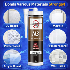 Sellador de Bajo Costo Sin Clavos <span class=keywords><strong>400g</strong></span>, Compatible con OEM |   Antideslizante, para la Colocación de Paneles de PVC en Construcción - Product Image 5