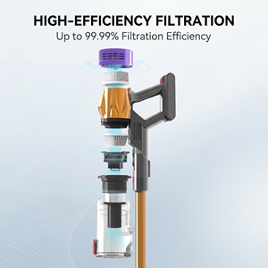 Meilleur aspirateur sans fil GV18 2026, moteur sans balais 550W, filtre HEPA, filtration multi-cyclone, pour nettoyage tapis et sols durs, occasion - Product Image 5
