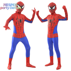 HESPER Vente en gros usine Costumes de personnages de films d'Halloween Masque de super-héros Spider-Man Combinaison pour adultes en tissu soie de lait - Product Image 2
