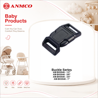 Boucle multifonctionnelle professionnelle en plastique POM de haute qualité 25MM pour poussette, table à manger et sac de sécurité spécial pour bébé