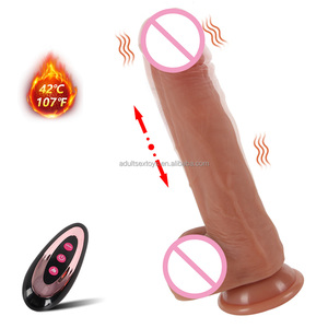 ดิ๊กโด้ซิลิโคนขนาด 8 นิ้ว แบบสอดใส่ ติดผนังได้ พร้อมฟังก์ชั่นทำความร้อน แบบยืดหดได้ สั่นได้ เหมือนจริง - Product Image 2