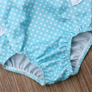 Traje de Baño para Niñas Pequeñas, Estilo Hawaiano, Secado Rápido, Push-Up, Bikini Sólido con Estampado Bonito, Servicio OEM, 3-10 Años - Product Image 4