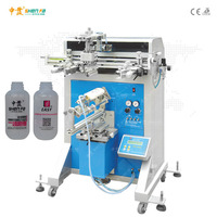 Máquina de Serigrafía Semiautomática para Vasos y Botellas de Plástico