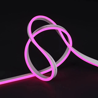 Tira de Luz LED de Silicona IP65/IP67, Flexible, Cortable cada 1cm, DC12V, con Sensor Táctil Inteligente, 15 Colores, Revestimiento Doble, Regulable