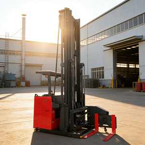 Electric <strong>3</strong> <strong>Way</strong> <strong>Forklift</strong> 1.5 Ton 6m Mast Very <strong>Narrow</strong> <strong>Aisle</strong> Warehouse Truck NOELIFT CE - Product Image 5