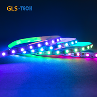 Bande lumineuse LED RGBIC adressable pleine couleur magique WS2811 SM16703 12V 24V avec IC externe, 30, 60, 96, 108 LED