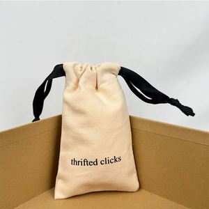 Cotton Canvas <b>Drawstring</b> Bag Eco-Friendly Jewelry <b>Pouch</b> Biodegradable Eco-friendly <b>Drawstring</b> <b>Pouch</b> Wholesale Promotion - Product Image 2