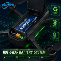 Batterie de drone semi-solide écologique en promotion 6S 33000mAh 22.2V 320Wh/kg 10C 800-Cycle LiNiMnCoO2 Pack d'alimentation UAV Usine