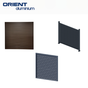 Panneau de clôture en aluminium en promotion : aspect élégant et lisse, cadre robuste, idéal pour la protection des espaces extérieurs et des patios. - Product Image 1