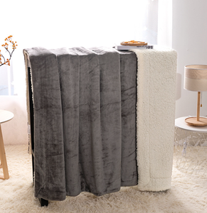 Wholesale Sherpa Flannel Double Layer Blanket Warm Skin-Friendly Quilted Lola Blanket Full Size <strong>Christmas</strong> Throwing <strong>Throws</strong> - Product Image 2