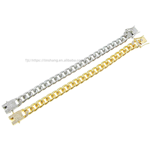 Glossy <b>Cuban</b> <b>Chain</b> Necklace Trendy Man Full Button Head Punk Locomotive Accessories Pendant Tanjing - Product Image 5