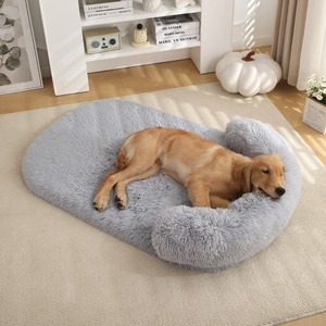 Bestseller Komfortables Langhaariges Plüsch-Rundbett für Haustiere Winter-Warmes Schwamm-Hundebett - Product Image 3