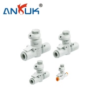 Válvula Reguladora de Flujo de Grado Industrial ANRUK KLA3 con Válvula de Retención y Conexión Rápida NPT 3/8 para Máquina de Impresión