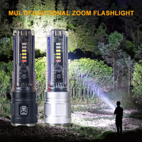 Lampe torche LED Foxhawk 1000 lumens, lumières clignotantes rouge et bleue, rechargeable 3 heures, 3,7 V, indice IP65, garantie 5 ans, ABS, pour situations d'urgence