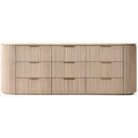 Commode en bois à 9 tiroirs de style moderne, couleur personnalisable, pour chambre à coucher