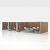 Système de cloisons de bureau en bois, séparateur d'espace de travail intérieur, écran de pièce modulaire