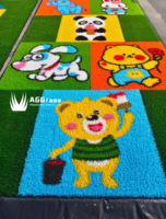 Tapis de gazon synthétique en plastique haute densité 10 mm, doux, durable et écologique, échantillon gratuit, pour intérieur, extérieur, jardin et cour arrière - Vente chaude