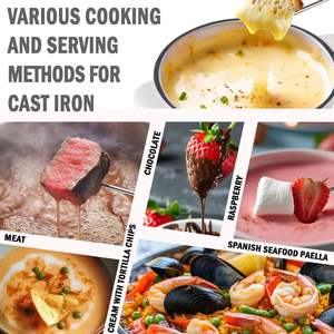 Ensemble de <span class=keywords><strong>fondue</strong></span> en fonte pour chocolat, fromage, <span class=keywords><strong>fondue</strong></span> suisse, ensemble pour la <span class=keywords><strong>viande</strong></span> - Product Image 6