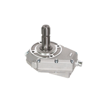 Gearbox Pompa Hidrolik Penggerak PTO KM6001-6A dengan Flensa SAE dan Poros Spline