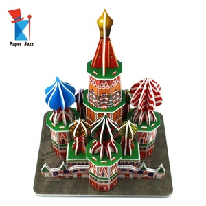 Nhà máy sản xuất Russia Saint Basil Nhà thờ giấy nổi tiếng xây dựng cho trẻ em giáo dục 3D EPS bọt câu đố - Product Image 6