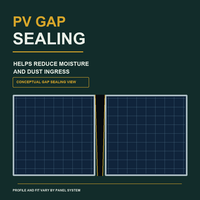 Çizim Tabanlı EPDM PV Modül Çerçeve Sızdırmazlık T-Profil Su Geçirmez Kauçuk Şerit, Fotovoltaik Panel Boşluk Doldurma Sistemleri için