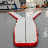 Plateforme flottante gonflable en forme de Y durable, ponton gonflable, quai portable pour jet ski, yacht