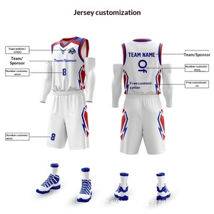 Seragam Basket Pria Cepat Kering Bernapas 100% Poliester Pola Solid Jersey Kasual Latihan Pertandingan Kustom Cina - Product Image 4