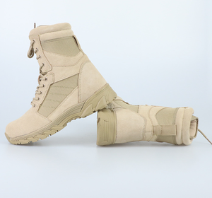 DFB0109 Nouveau design Bottes de désert en cuir de vachette suédé avec fermetures éclair latérales Respirantes et absorbant les chocs - Product Image 6