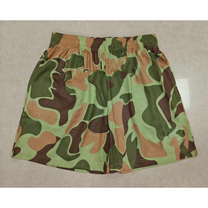 Celana Pendek Olahraga Pria <span class=keywords><strong>EE</strong></span> Kasual Cepat Kering Berbahan Mesh dengan Pinggang Elastis Motif Cetak Digital Hot Shorts Bahan Worsted - Product Image 6