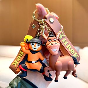 Porte-clés de dessin animé <span class=keywords><strong>Shrek</strong></span> en gros, poupée exquise pour couple, accessoires de sac à dos et de voiture, petits objets suspendus - Product Image 2