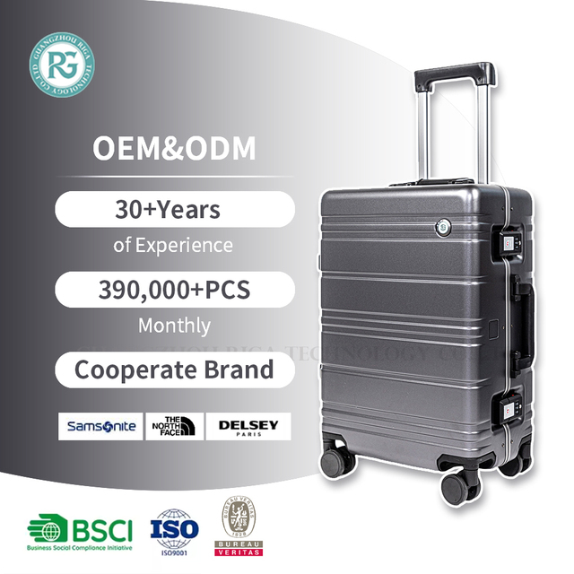 Top Aluminium Frame Suitcase 20-24 Inch Modern Carry-On Luggage Eco-Friendly Durable Lightweight Business Spinner Wheels Holiday
