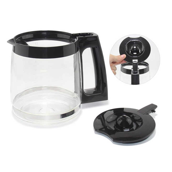 12 Cup Glass Coffee Pot Replacement for Cuisinart Models