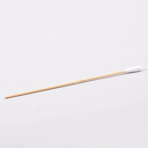 Paquete de 5 hisopos de algodón no estériles de 15 cm en bolsa de papel y plástico; hisopos de algodón desechables de madera para el cuidado de heridas. - Product Image 4