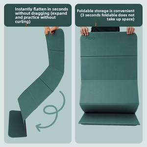 <span class=keywords><strong>Tapis</strong></span> <span class=keywords><strong>de</strong></span> sol multifonctionnel pour exercices à domicile, antidérapant, pliable, pour plank, étirements, yoga, pilates et entraînement en salle <span class=keywords><strong>de</strong></span> sport - Product Image 5