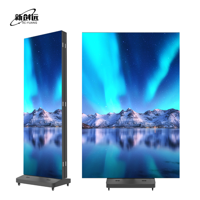 Xinchuangyuan P3.0 Three-fold LED Poster Screen Indoor Custom Smart Digital Advertising Machine SDK Included HD Banner Shop