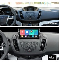 Autoradio pour Ford Kuga 2 Escape 3 C-Max 2013-2016 Mirror Link Apple CarPlay Android Auto WiFi GPS Navi Lecteur multimédia 4G Net