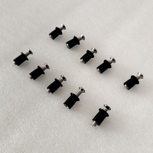 Tornillos Autorroscantes de Cabeza Plana Ranurada, Métricos, Negros, con Arandela, Rosca Derecha, para Uso General en la Industria - Product Image 1
