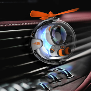 72KMตุ๊กตาหมีนักบินรถAir Freshenerอุปกรณ์ตกแต่งภายในรถยนต์Air Outlet Wingmanใบพัดน้ําหอมDiffuserภายใน - Product Image 3