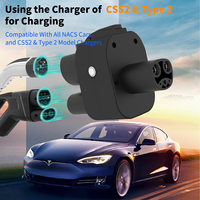 Adaptateur WUFEN Ccs 2 Combo vers NACS 250kw AC+DC Adaptateur Ccs2 pour Tesla Model 3/y/s/x Connecteur de chargeur EV
