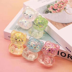 Pelota de PU suave y elástica con forma de oso, juguete antiestrés de rebote lento para la oficina, juguete sensorial para aliviar el estrés - Product Image 3