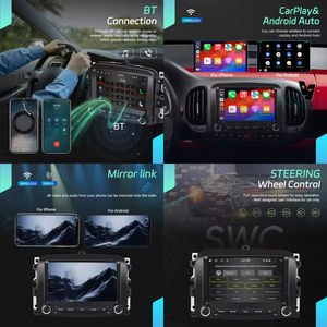 Radio para Auto Podofo 2 Din de 7'' con Android, 6+128GB, Carplay y Android Auto Inalámbricos, GPS IPS, WiFi, BT, para Fiat 500L 2013-2019 - Product Image 3