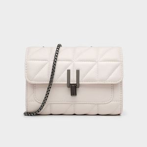 Bolso Bandolera Pequeño <span class=keywords><strong>de</strong></span> Mujer Estilo Nueva <span class=keywords><strong>York</strong></span>, Gran Capacidad, Cuero PU, Cadena con Diseño <span class=keywords><strong>de</strong></span> Rejilla, Correa <span class=keywords><strong>de</strong></span> Hombro Única, Cierre <span class=keywords><strong>de</strong></span> Cremallera, Ranuras para Tarjetas, Moderno - Product Image 6