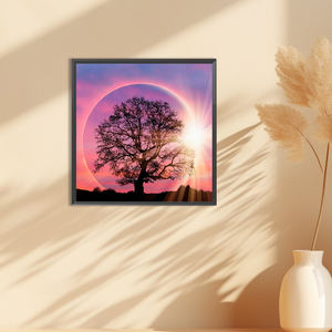 Pintura de Diamantes 5D con Diseño de Enredadera Seca y Árbol Viejo, 40*40cm, Acrílico, para Decoración del Hogar - Product Image 1