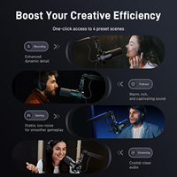 Microphone dynamique Maono PD300X, double mode USB/XLR, qualité sonore professionnelle, réduction du bruit, enregistrement, podcasting